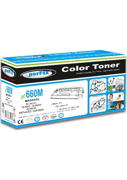 Pf CLP660M Kırmızı CLP610-CLX6200-CLX6210 Toner Kırmızı