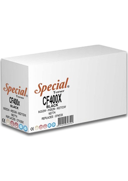 Toner CF400X CRG045HBK Siyah 201X Yüksek Kapasite 2,8k