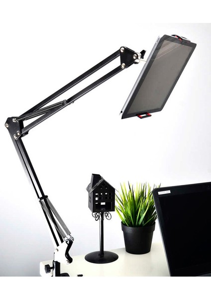 Sıkıştırmalı Metal Masaüstü Tablet ve Telefon Tutucu modelleri