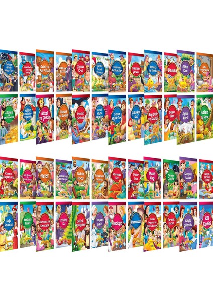Dünya Masalları Seti 50 Kitap 1. Sınıf Hikaye Kitabı