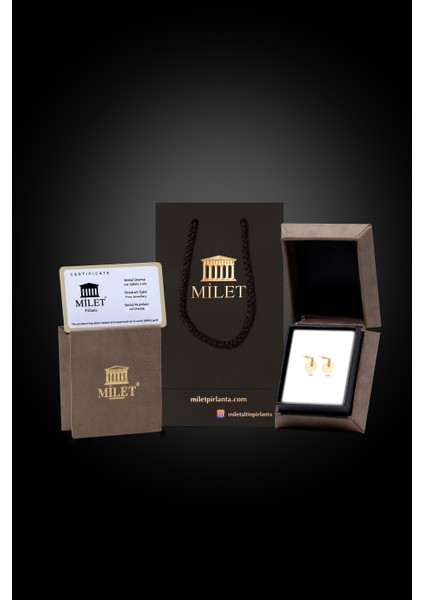 14 Ayar Mini Kalp Küpe fırsatları