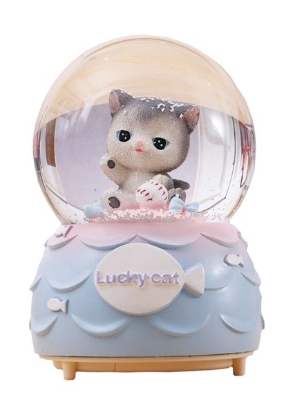 Çiko Toys Sevimli Kedi Büyük Boy Püskürtmeli Işıklı Müzikli
