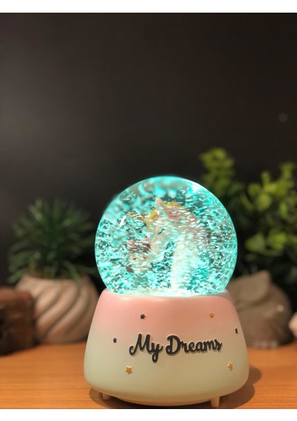 Çiko Toys Unicorn Atlı ve Sevimli Kız Büyük Boy Püskürtmeli Kar Küresi modelleri