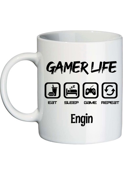 Gamer Life Isimli Kişiye Özel Oyuncu Hediye Seti modelleri