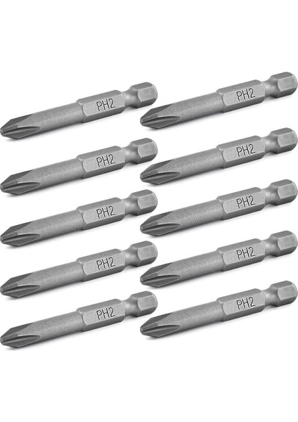 10 Adet Ugr Master Ph2 Yıldız Bits Uç 50 mm
