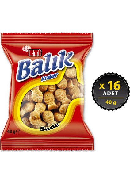 Balık Kraker 40 g x 16 Adet