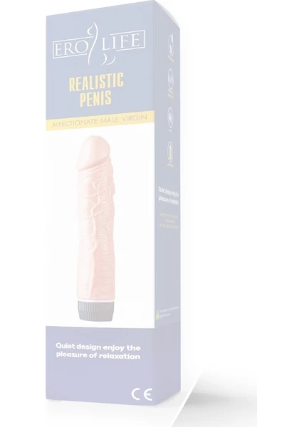 Büyük Boy Esnek Realistik Titreşimli Vibratör Dildo