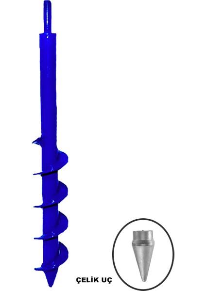 Toprak Burgu Makinesi Matkap Uçlu 30X5CM