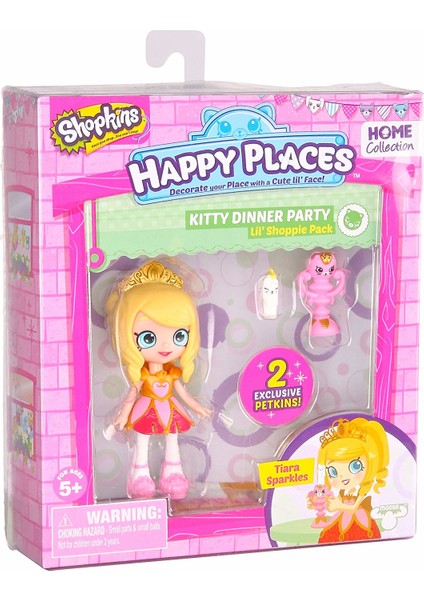 Shopkins Cicibiciler Happy Places Mini Tiara Sparkles Bebekleri