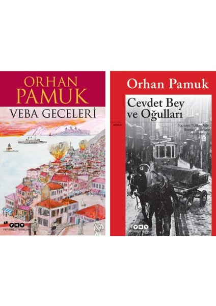 Orhan Pamuk 2 Kitap Set - Veba Geceleri - Cevdet Bey ve Oğulları