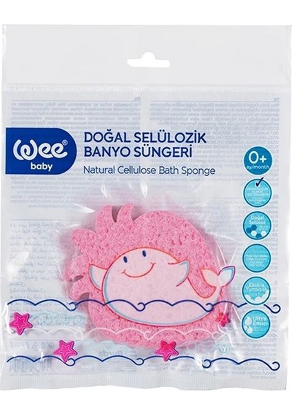 Doğal Selülozik Banyo Süngeri 915 Pembe Çilek