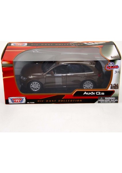 Motor Max 1:24 Metal Model Araba Audi Q5 49401 Kahverengi