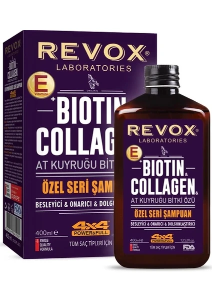 Biotin & Collagen At Kuyruğu Şampuan 400 ml