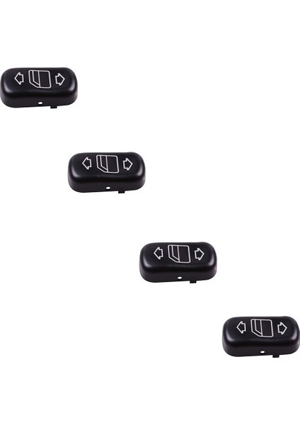 4 Adet Mercedes S Class W140 1991-1998 Için Cam Düğmesi Kapağı