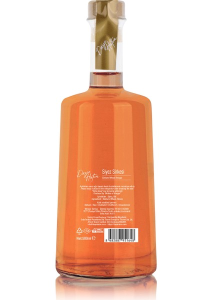 Siyez Sirkesi / Einkorn Wheat Vinegar 500 ml