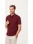 Bordo Fermuarlı Erkek Polo T-Shirt 1