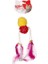 PTC-007 Tüylü Bambu Peluş Top Kedi Oyuncağı 25 cm 1