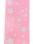 Saten Kurdele, Yıldız Baskılı, 2,50 cm x 23 mt - PEMBE 4