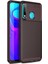 Huawei P30 Lite Karbon Tasarımlı Kapak - Kahverengi 1