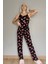 Karpuz Baskılı Dantelli Ip Askılı Örme Kadın Pijama Takımı 4
