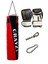 Büyük Boy Dolu Boks Kum Torbası 120cm x 35cm + Boks Eldiven Seti + Askı Aparatı 1