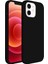 Buff Apple iPhone 12 / 12 Pro Rubber S Kılıf Siyah 3