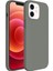 Buff Apple iPhone 12 / 12 Pro Rubber S Kılıf Açık Gri 3