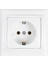 Tekli Topraklı Priz Beyaz 1
