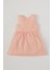 Kız Bebek Kedi Baskılı Kolsuz Pamuklu Örme Elbise T6860A221SM 2