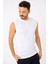 Erkek Beyaz Marvin Kolsuz T-Shirt - 3211101-BEYAZ 2