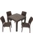 Elit Rattan 90x90 cm Elit Sandalye Masa Takımı 1