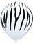 Safari Beyaz Zebra Desenli (Baskılı) Balon 10 Adet 1