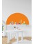 Bohem Tarzı Turuncu Yarım Daire Çocuk Bebek Odası STICKER(50X100CM) 1