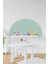 Bohem Su Yeşili Yarım Daire Çocuk Bebek Odası Sticker (50X100 Cm) 1