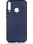 Huawei P40 Lite E Kılıf Mat Renkli Esnek Silikon Lacivert Renk Prm 1