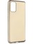Samsung Galaxy S20 Plus Kılıf Mat Renkli Esnek Silikon Gold Renk Prm 1