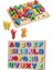 Hambag Ahşap Eğitici Geliştirici 3D Büyük Harf Alfabe Yapboz Puzzle Bul Tak 1