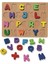 Hambag Ahşap Eğitici Geliştirici 3D Büyük Harf Alfabe Yapboz Puzzle Bul Tak 3