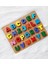 Hambag Ahşap Eğitici Geliştirici 3D Büyük Harf Alfabe Yapboz Puzzle Bul Tak 4