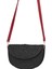 Kadın Siyah Kırmızı Hasır Örgü Mini Omuz Çantası 2