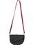 Kadın Siyah Kırmızı Hasır Örgü Mini Omuz Çantası 4