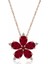 - Gümüş Kırmızı Kamelya Çiçeği Kolye 1