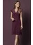 19229 Kısa Kollu Gecelik - Bordo 3