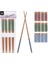 Puantiye Desenli Bambu Chopstick Set 8 Parça 22,5 x 0,7 1