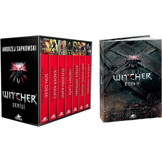 The Witcher 8 Kitap Set - Son Dilek - Kader Kılıcı - Elflerin Kanı - Nefret Çağı - Ateşle Imtihan - Kırlangıç Kulesi - Gölün Hanımı - Witcher Evreni