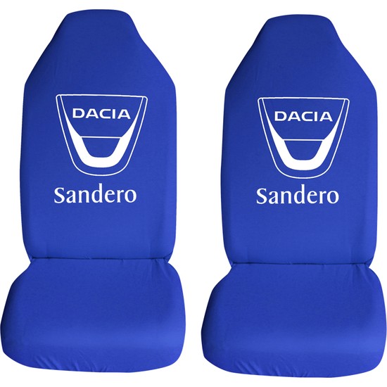 Kılıf Market Dacia Sandero Oto Koltuk Kılıfı Ön Koltuklar Mavi Penye