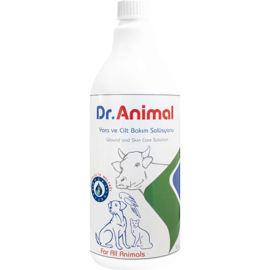 Dr. Animal Yara ve Cilt Bakım Solüsyonu 1 Lt