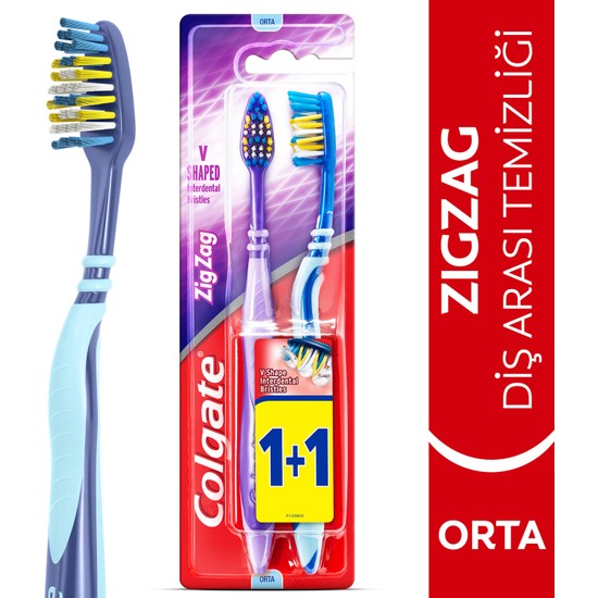 Colgate Zig Zag Diş Arası TemizliğiOrta Diş Fırçası 1+1