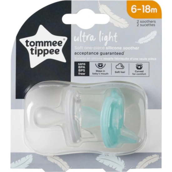 Tommee Tippee Ultra Light Silikon Emzik 6 - 18 Ay 2'li Paket