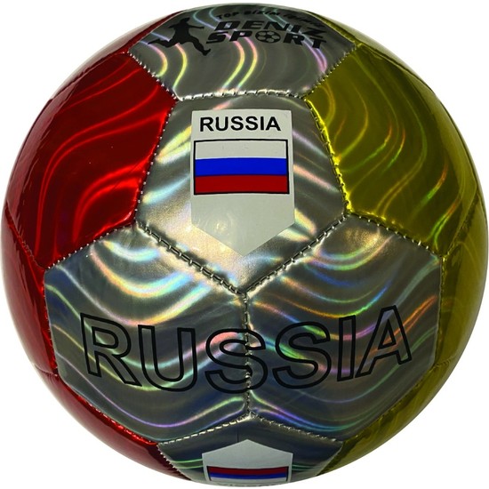 Deniz Sport Ülke Bayraklı Futbol Topu Rusya